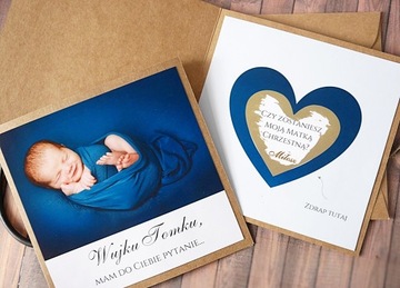 Скретч-карта для крестной мамы фото на крещение