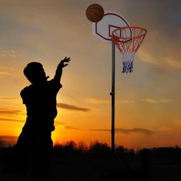 KOSZ DO KOSZYKÓWKI WOLNOSTOJĄCY ZE STOJAKIEM REGULOWANY ZESTAW 245 cm