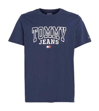 Tommy Jeans T-shirt męski DM0DM16831 granatowy Regular Fit roz. XL