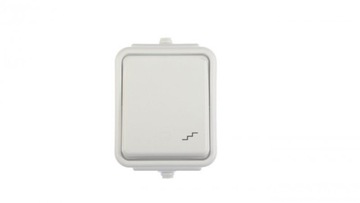 Cedar Łącznik schodowy hermetyczny IP44 10A biały
