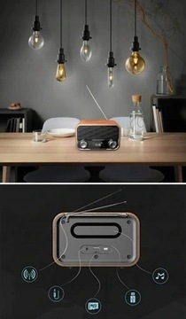 DexXer FM РАДИО FM USB-радио с питанием от сети и аккумулятором