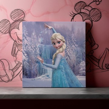Obrazy na ścianę Disney Kraina Lodu Elsa Obraz na płótnie 30x30 cm