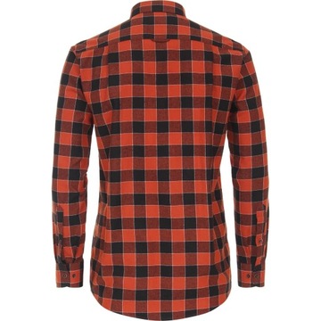 flanelowa koszula męska w kratkę Redmond Modern Fit M_klatka_116