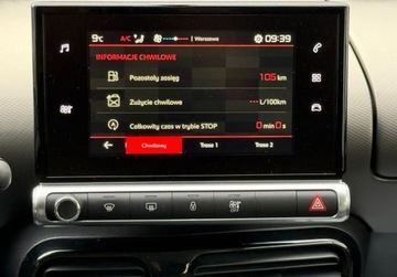 Citroen C4 Cactus Crossover Facelifting 1.2 PureTech 110KM 2018 Citroen C4 Cactus Salon Polska. Serwis w ASO, 39tys km, Kamera cofania 1.2, zdjęcie 9