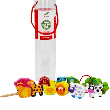 NAWLEKANKA KLOCKI MONTESSORI FARMA ZWIERZAK WOOPIE