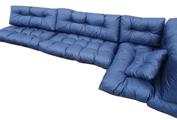 Poduszki na trzy PALETY kpl 8 szt 120 x 60 GRANAT