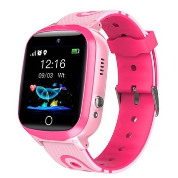 SMARTWATCH DLA DZIECI ZEGAREK APARAT GPS SIM RÓŻOWY