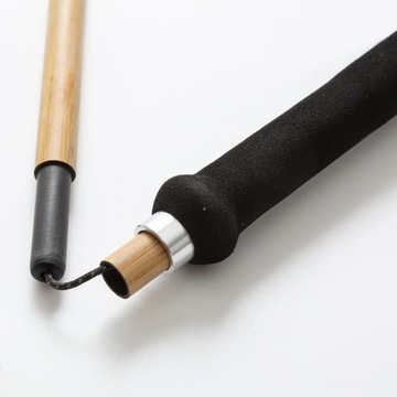 Сверхлегкие бамбуковые палки, обернутые карбоном, 100% складные, сверхлегкие, 5 секций.