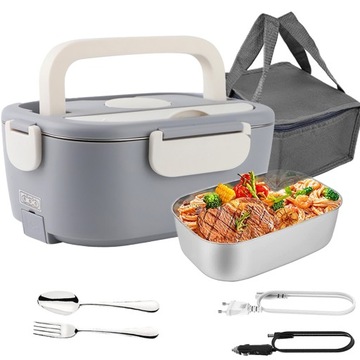 ELEKTRYCZNY LUNCHBOX PODGRZEWACZ TERMOS POJEMNIK