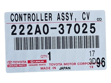 КОНТРОЛЛЕР РЕГУЛИРУЕМЫХ ФОРМАТОВ КЛАПАНОВ TOYOTA LEXUS КЛАПАННЫЙ МОДУЛЬ + ПРОКЛАДКА