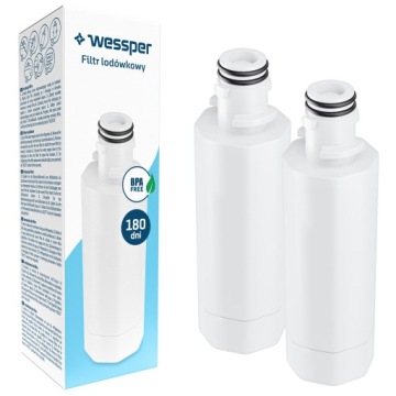 2x Vodní filtr Wessper do chladničky Lg náhradní LT1000P ADQ747935
