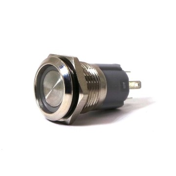 Włącznik On/Off zatrzaskowy LED 18mm Zielony