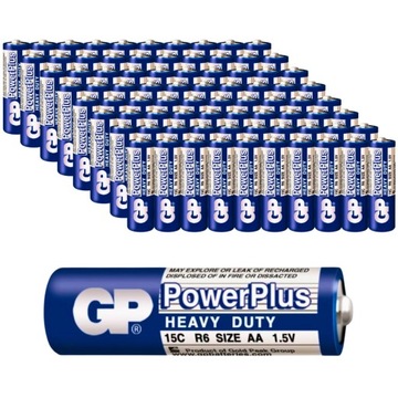 Baterie AA GP Zinc Paluszki Cynkowe R6 1.5V Mocne 80 szt Oryginalne