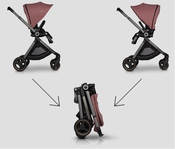 КОЛЯСКА CAVOE OSIS ЗАДНЯЯ/ПЕРЕДНЯЯ | ДЕСЕРТНАЯ РОЗА