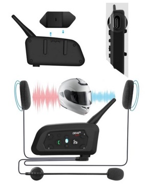 EJEAS V6 PRO + МОТОЦИКЛ ИНТЕРКОМ 1 BLUETOOTH USB-C шлем