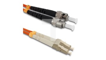 Qoltec Patchcord światłowodowy LC/UPC - ST/UPC Multimode 50/125 OM2 Duple