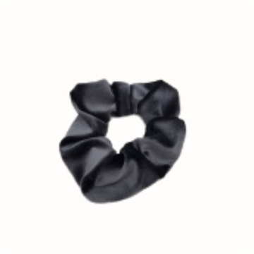 Gumka scrunchie aksamitna szara 13 cm