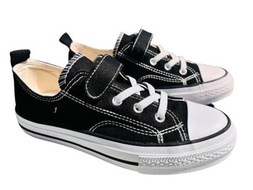 Trampki dziecięce unisex tenisówki czarne 28