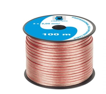 Kabel głośnikowy Cabletech 2 x 2,00 mm cca 100 m