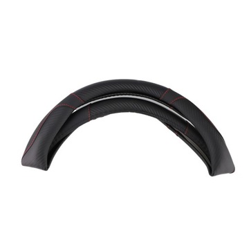 РУЛЕВОЕ КОЛЕСО ИЗ ИСКУССТВЕННОЙ КОЖИ ПРОТИВОСКОЛЬЗЯЩЕЕ АВТОМОБИЛЬНЫЕ АКСЕССУАРЫ ЧЕРНЫЕ 37-38 СМ