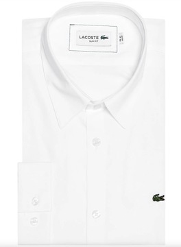 2 KOSZULA LACOSTE PREMIUM SLIM FIT BIAŁA ROZ 40 - M