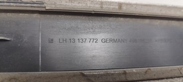 H63 OPEL ZAFIRA B II LIŠTA DVEŘE LEVÝ PŘEDNÍ 13137772