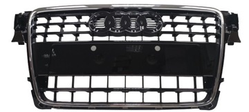 AUDI A4 B8 07- ATRAPA GRILL CZARNY POŁYSK