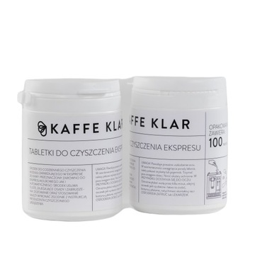 TABLETKI DO CZYSZCZENIA EKSPRESU |100 sztuk |kaffe-klar|