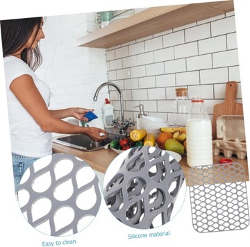 Пластина Pad 3 Противоскользящая вставка Слив задней части шкафа