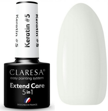 CLARESA KERATIN 5w1 BAZA KAUCZUKOWA Z KERATYNĄ 05