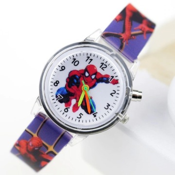 Zegarek SPIDERMAN kolorowe LED podswietlany