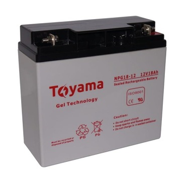 Akumulator żelowy Toyama 12V 18Ah NPG18-12 M5