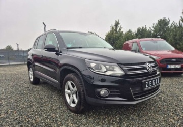 Volkswagen Tiguan I SUV Facelifting 2.0 TDI CR DPF BlueMotion 177KM 2014 Volkswagen Tiguan 2,0 177 KM 4Motion Xenon Asystent Kamera PDC 2.0 Diesel