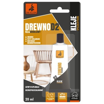 DRAGON KLEJ DO DREWNA WIKOLOWY D2 20ML DKDR020