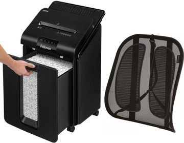 Niszczarka Fellowes AUTOMAX 100M ścinki 4x10mm 10ark + podpórka pod plecy