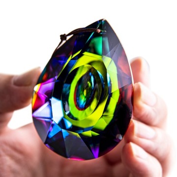 76mm kryształ pryzmat Suncatcher wisząca dekoracja