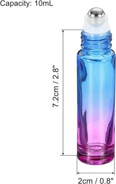 Декоративные шариковые флаконы для духов с эфирными маслами разноцветные 2 шт.