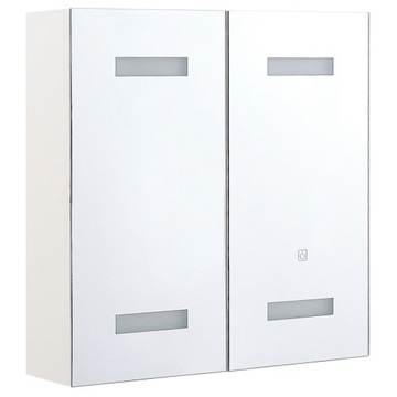 Szafka łazienkowa wisząca z lustrem LED 60 x 60 TA