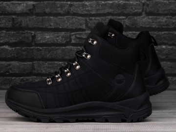 Buty męskie sportowe HI-TEC Mid Black WYSOKIE