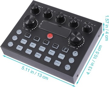 ВНЕШНЯЯ ЗВУКОВАЯ КАРТА USB DJ ЗВУКОВАЯ МИКШЕРНАЯ КОНСОЛЬ