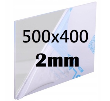 PLEKSI / PLEXI / PLEKSA / PLEXA na wymiar 500x400x2mm