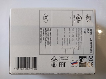 WAGO COMPACT 3-проводной быстроразъемный разъем