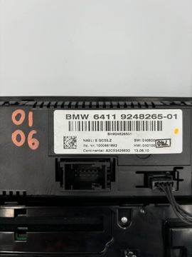 BMW X3 F25 9248265 PANEL KLIMATIZACE