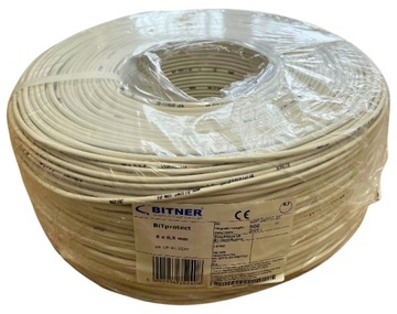 Przewód kabel alarmowy YTDY 8x0,5 Bitner 500m