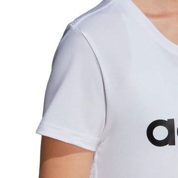M Koszulka damska adidas W D2M Logo Tee biała DU2080 M
