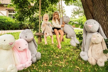 БОЛЬШОЙ БОЛЬШОЙ МИШКА ТЕДДИ КРОЛИК ФИГО-ОБЪЯСНИЦА ТАЛИСМАН 50см БЕЖЕВЫЙ