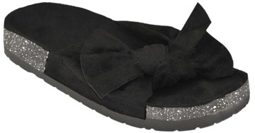 KLAPKI PROFILOWANE NA KOKRU Z GUMY i KOKARDĄ r 37