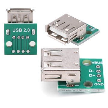 МОДУЛЬ DIP-АДАПТЕРА USB-A 10 ШТ.