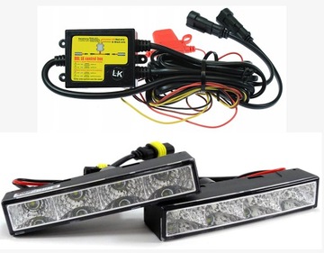 ŚWIATŁA DO JAZDY DZIENNEJ DRL 540 PRO AMIO ŚWIATŁA DZIENNE MOCNE TRWAŁE