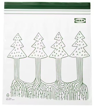 IKEA ISTAD Woreczki torebki strunowe 25szt
